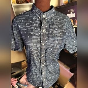 NWOT Ryan Spooner Sea Fishing SS Casual Button Down